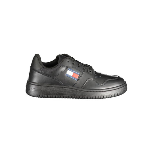 Tommy Hilfiger Black Polyester Athletic Sneakers