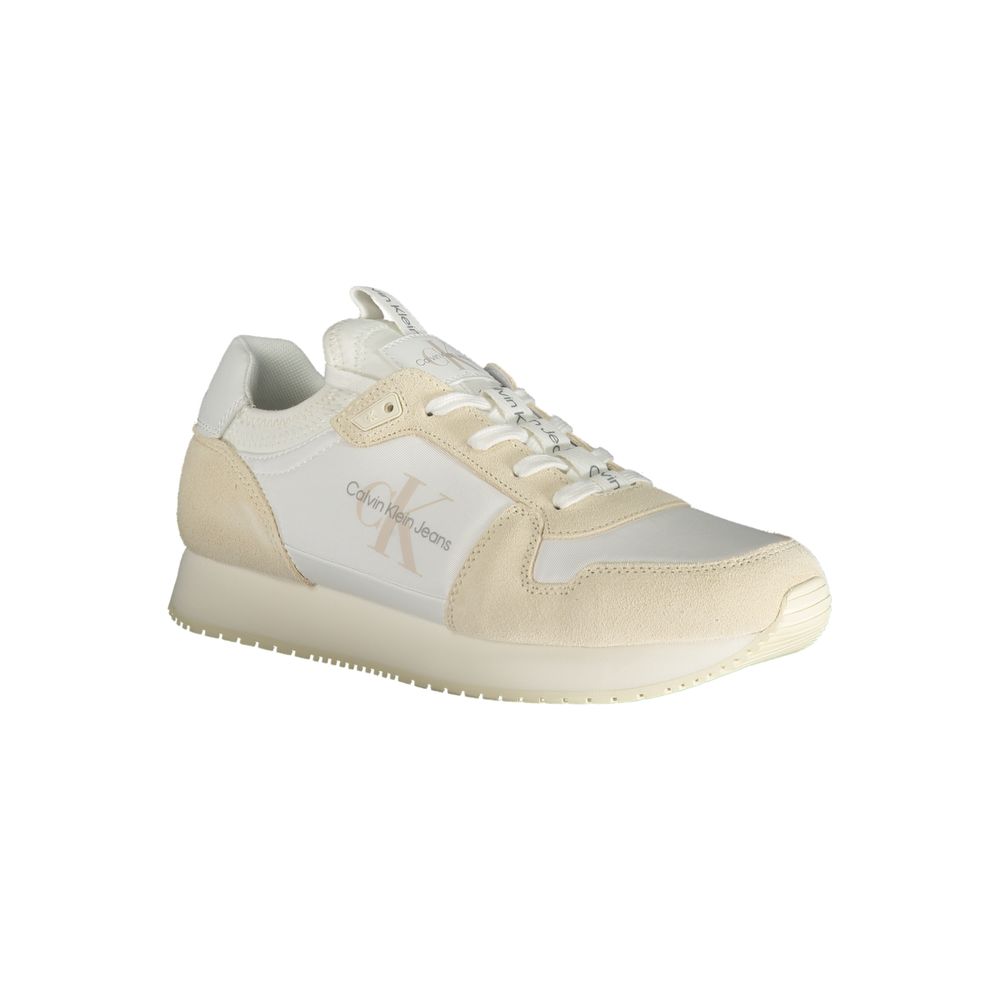 Calvin Klein White Polyester Athletic Sneakers