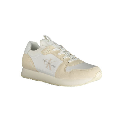 Calvin Klein White Polyester Athletic Sneakers