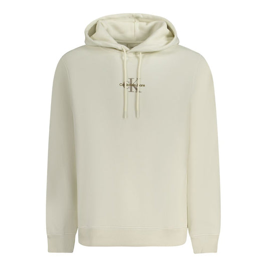 Calvin Klein White Cotton Men's Hoodie