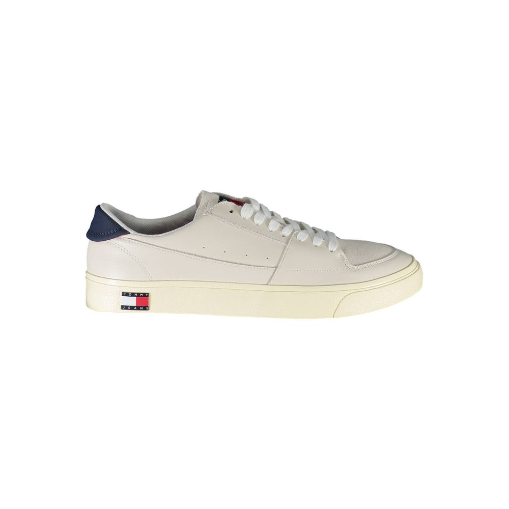 Tommy Hilfiger White Polyester Athletic Sneakers