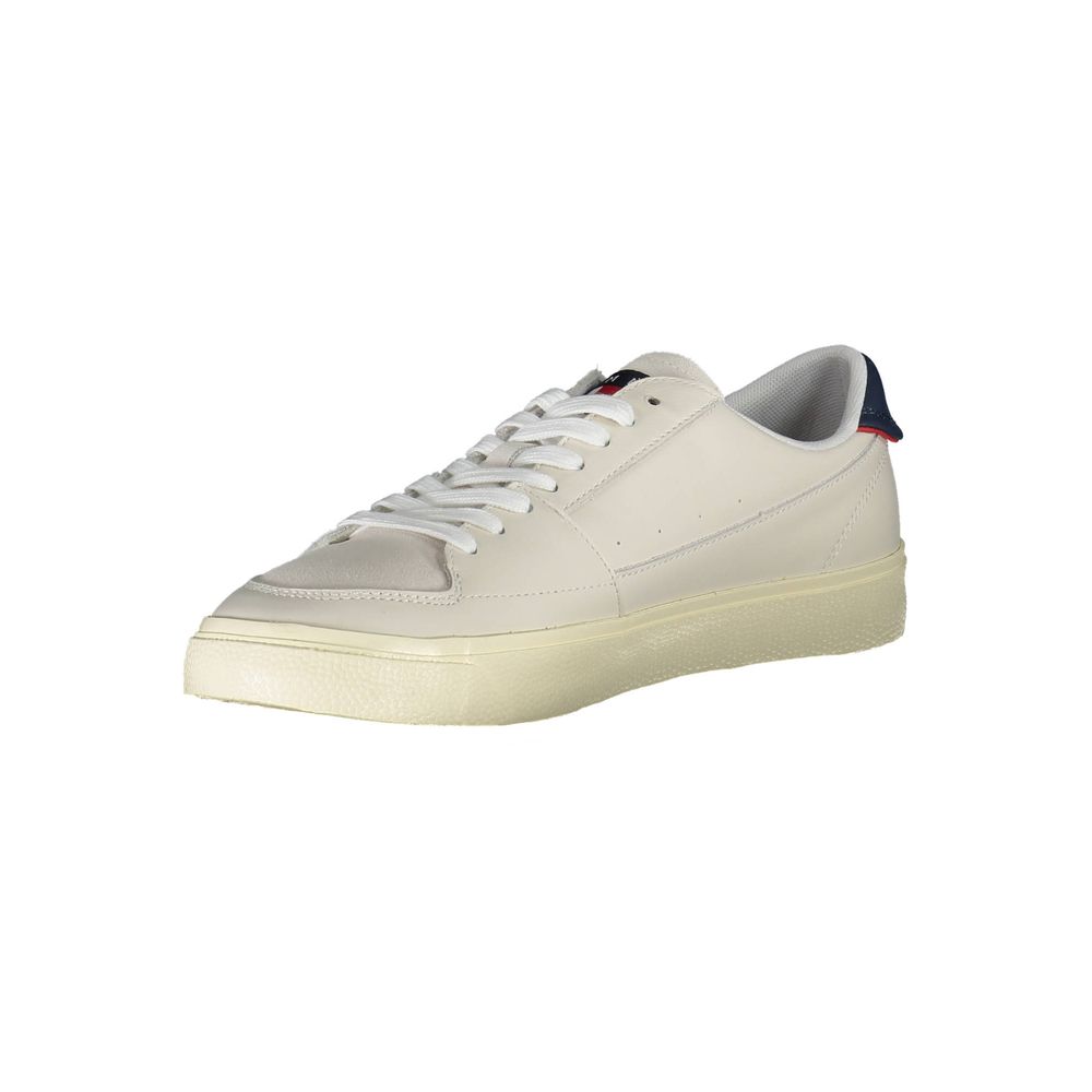 Tommy Hilfiger White Polyester Athletic Sneakers