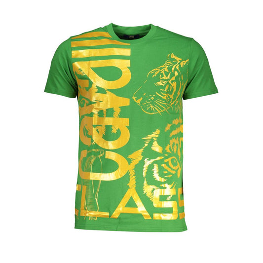 Cavalli Class Verde Cotton Men T-Shirt