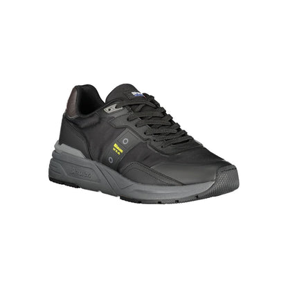 Blauer Black Polyester Athletic Sneakers