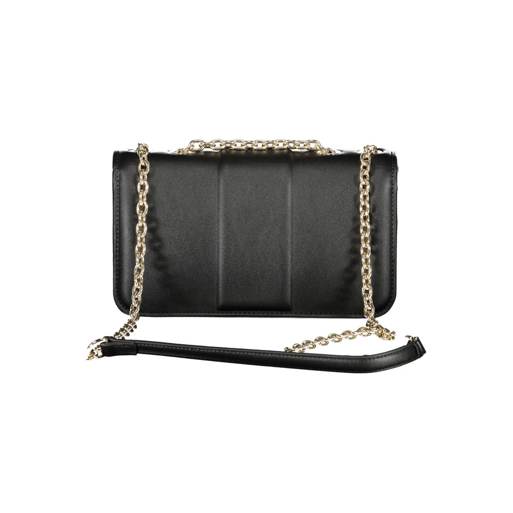 Mario Valentino Black Polyurethane Women Shoulder Bag