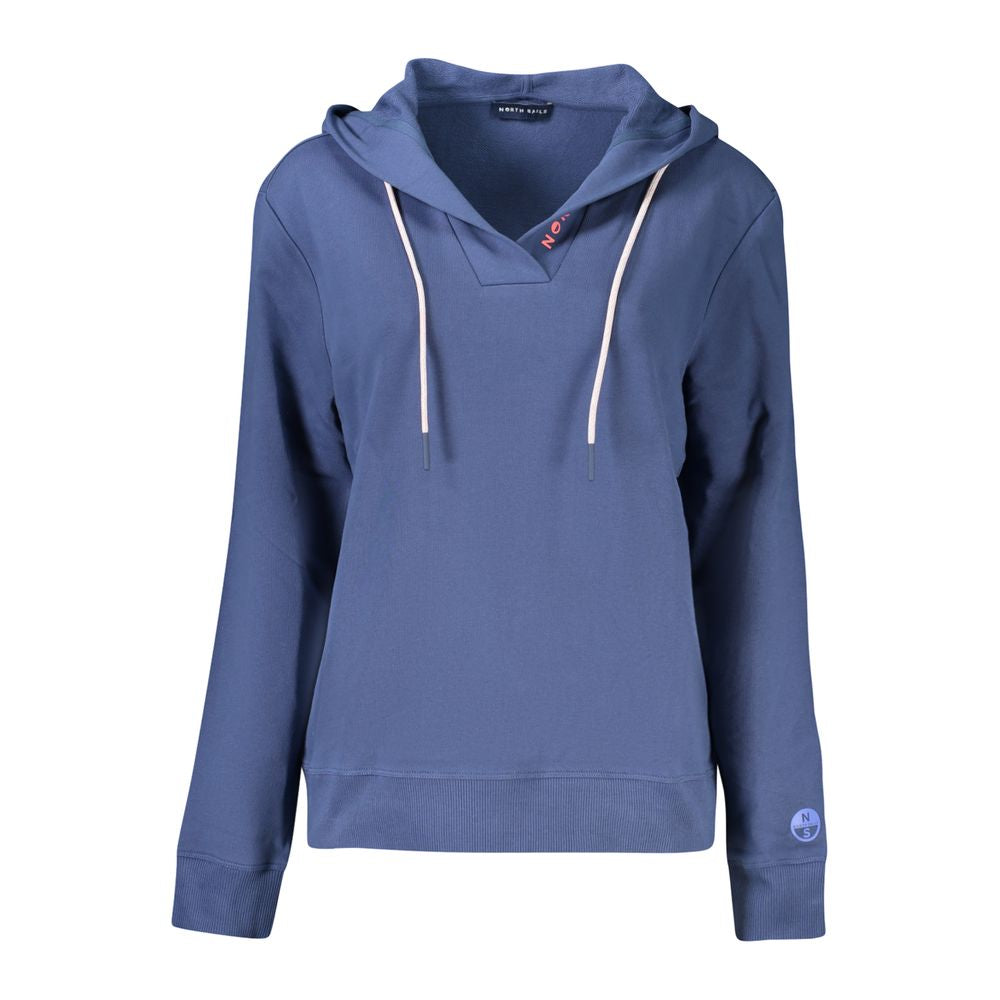 North Sails Blue Cotton Women Sweatshirt