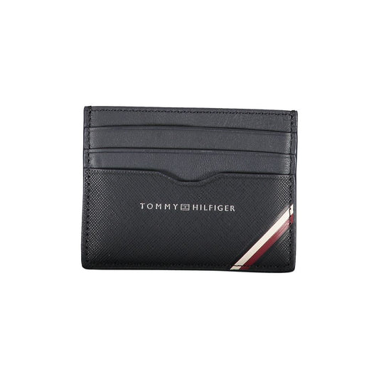 Tommy Hilfiger Blue Leather Wallet Tommy Hilfiger