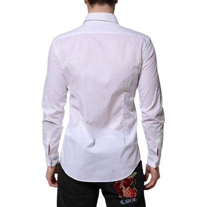 Daniele Alessandrini White Long Sleeves Dress Shirt