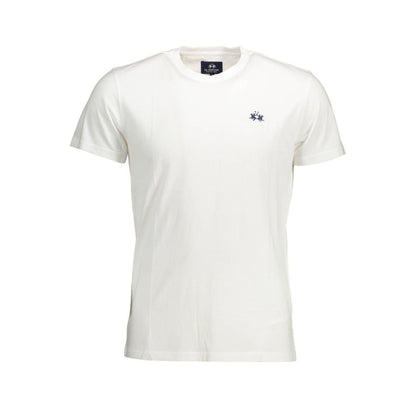 La Martina Bianco Cotton Men T-Shirt