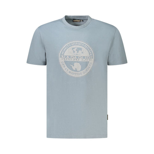 Napapijri Grigio Organic Cotton Men T-Shirt