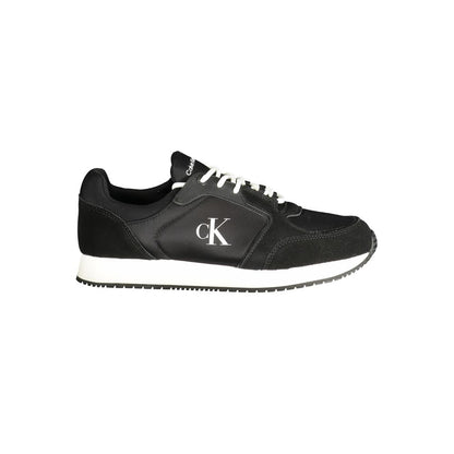 Calvin Klein Black Polyurethane Men's Sneaker
