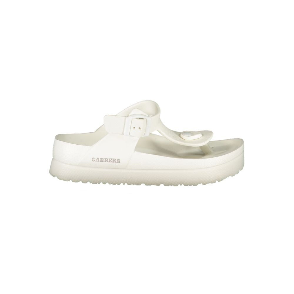 Carrera White Polyethylene Sandals