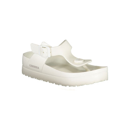 Carrera White Polyethylene Sandals