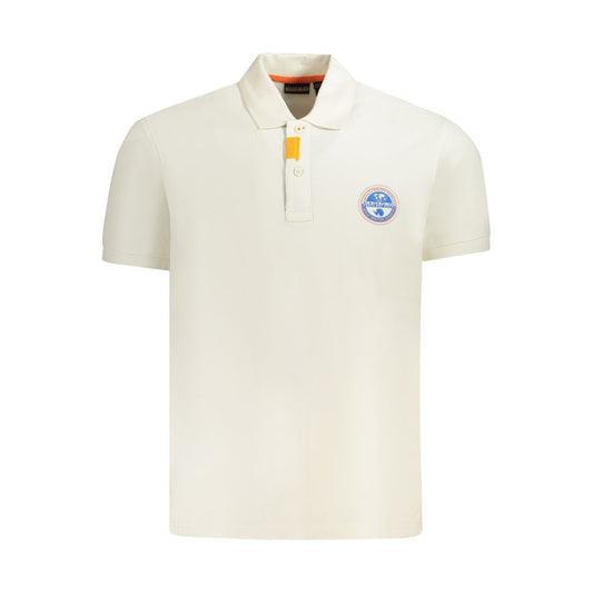 Napapijri White Cotton Men Polo