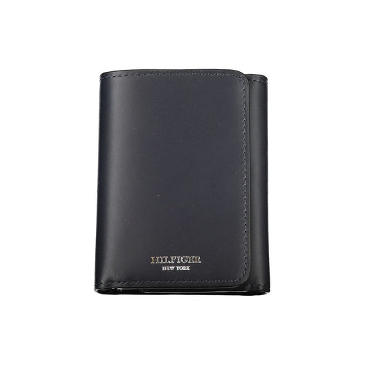 Tommy Hilfiger Blue Leather Wallet Tommy Hilfiger