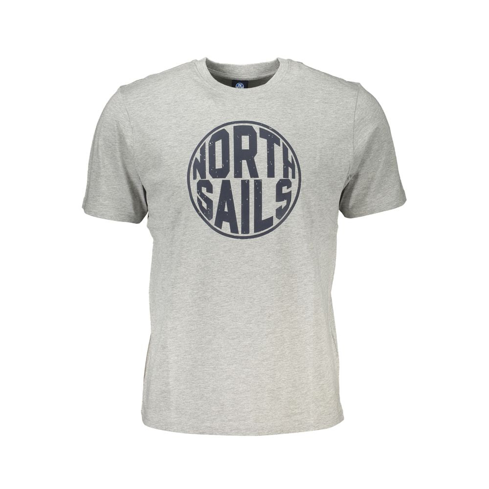 North Sails Brown Cotton Men T-Shirt