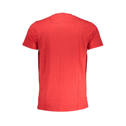 Cavalli Class Rosso Cotton Men T-Shirt