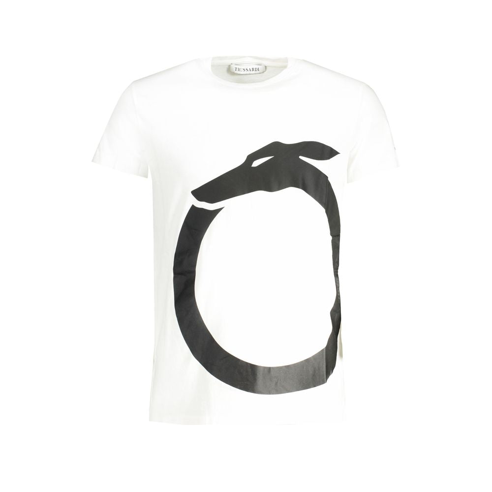 Trussardi White Cotton Men's T-Shirt