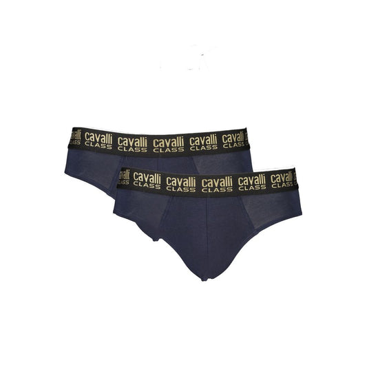 Cavalli Class Blue Cotton Men's Briefs