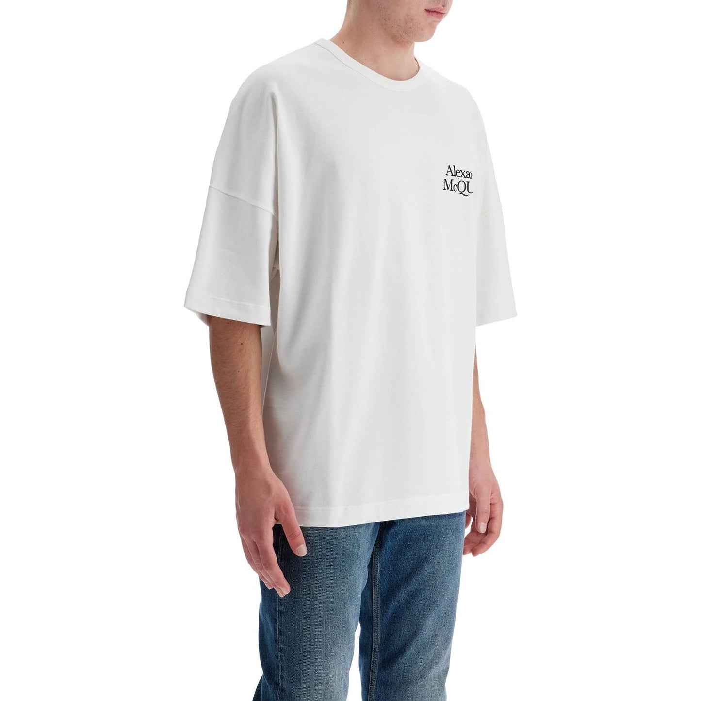 Alexander Mcqueen oversized logo t Topwear Alexander Mcqueen