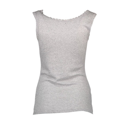 Silvian Heach Grigio Viscosa Women T-Shirt
