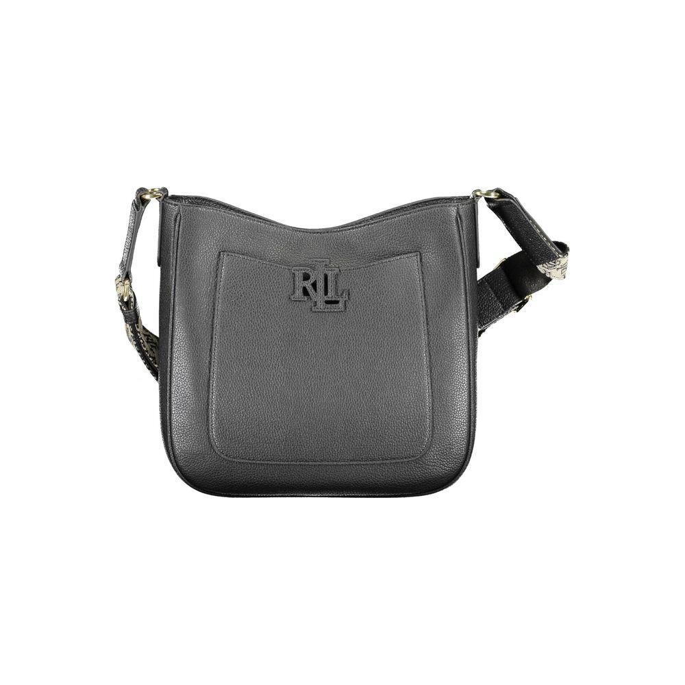 Ralph Lauren Nero Leather Women Shoulder Bag