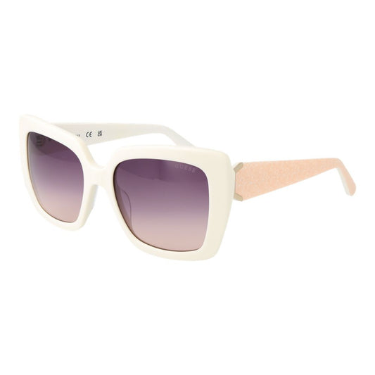 Guess White Acetate Sunglasses