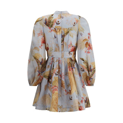 Zimmermann Multicolor Linen Casual Dress Zimmermann