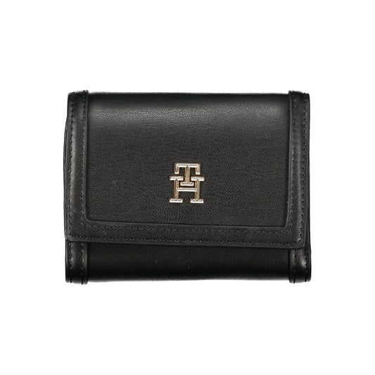 Tommy Hilfiger Black Polyurethane Women Wallet