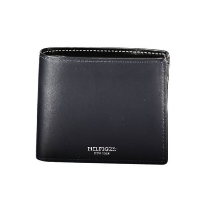 Tommy Hilfiger Blue Leather Wallet Tommy Hilfiger