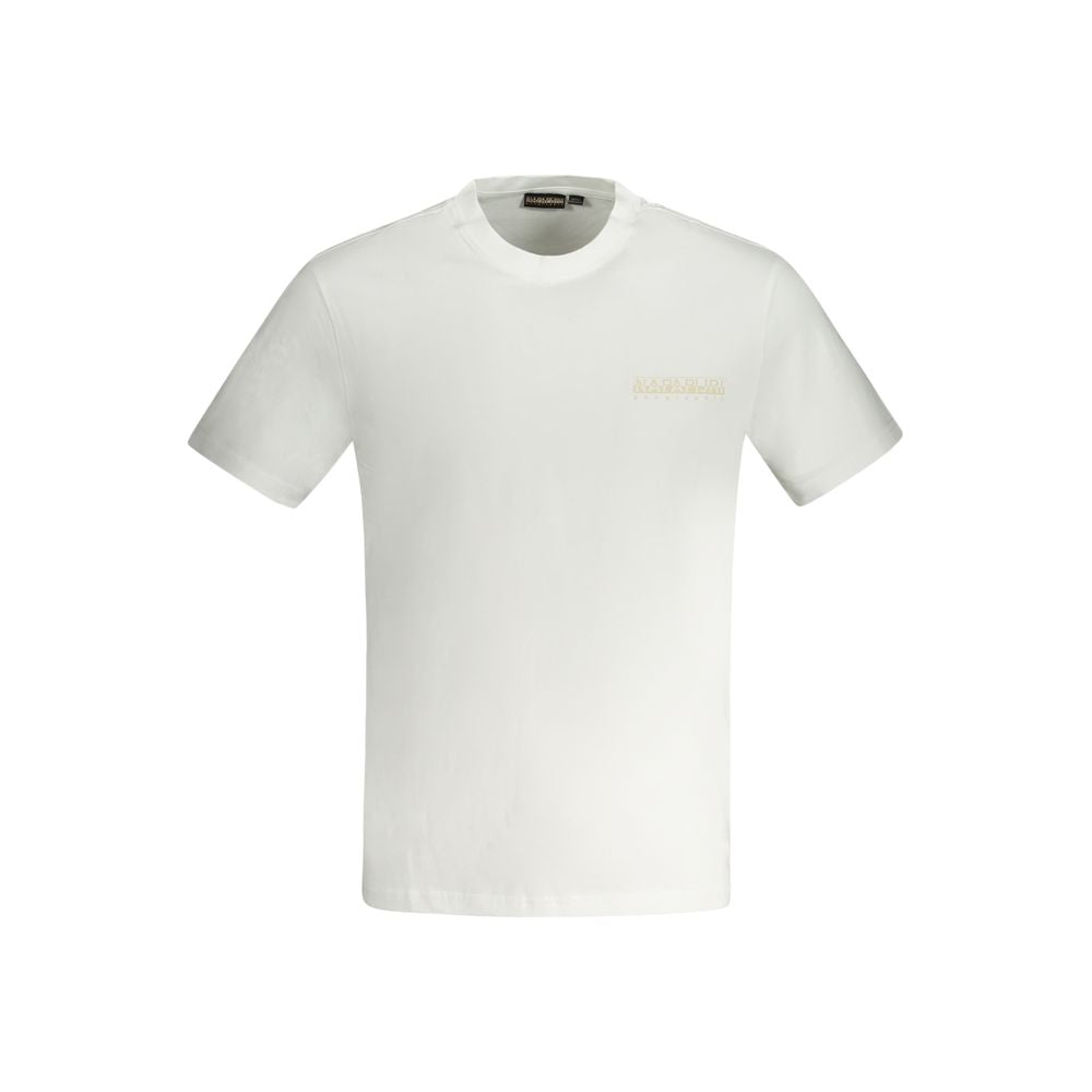 Napapijri White Cotton T-Shirt Napapijri