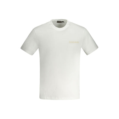 Napapijri White Cotton T-Shirt Napapijri