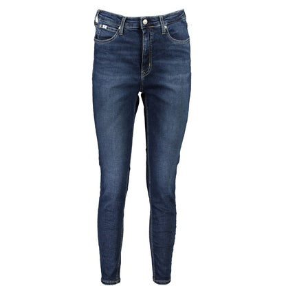 Calvin Klein Blue Cotton Skinny Jeans Calvin Klein