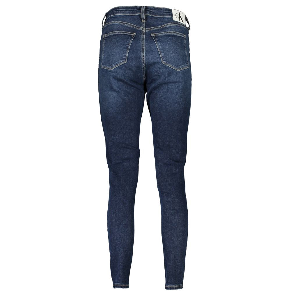 Calvin Klein Blue Cotton Skinny Jeans Calvin Klein