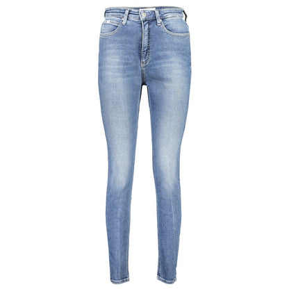 Calvin Klein Blue Cotton Skinny Jeans Calvin Klein