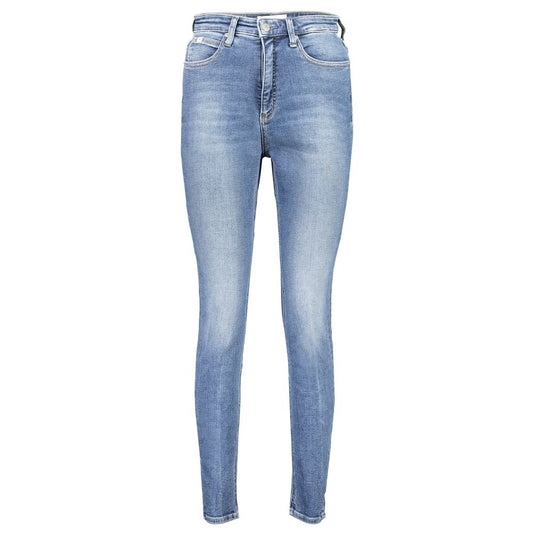 Calvin Klein Blue Cotton Skinny Jeans Calvin Klein
