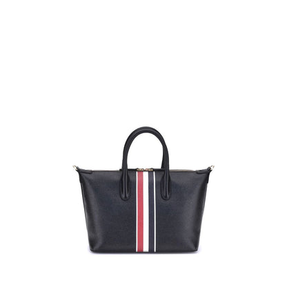 Thom Browne Black Calf Leather Bos Taurus Handbag