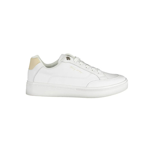 Tommy Hilfiger White Leather Women Sneaker Tommy Hilfiger