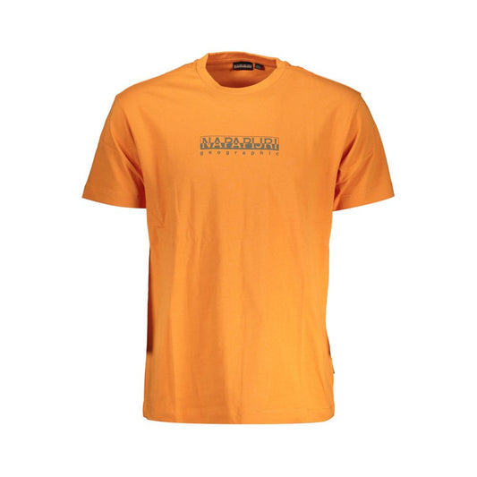 Napapijri Orange Cotton T-Shirt Napapijri