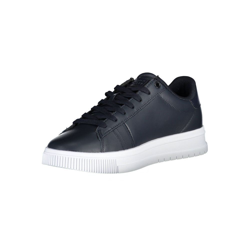 Tommy Hilfiger Blue Leather Men Sneaker