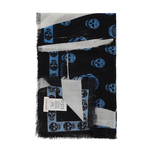 Alexander Mcqueen slashed skull scarf Scarves Hats & Gloves Alexander Mcqueen