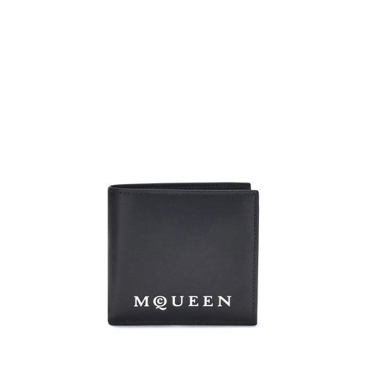 Alexander McQueen Black Calf Leather Bos Taurus Wallet