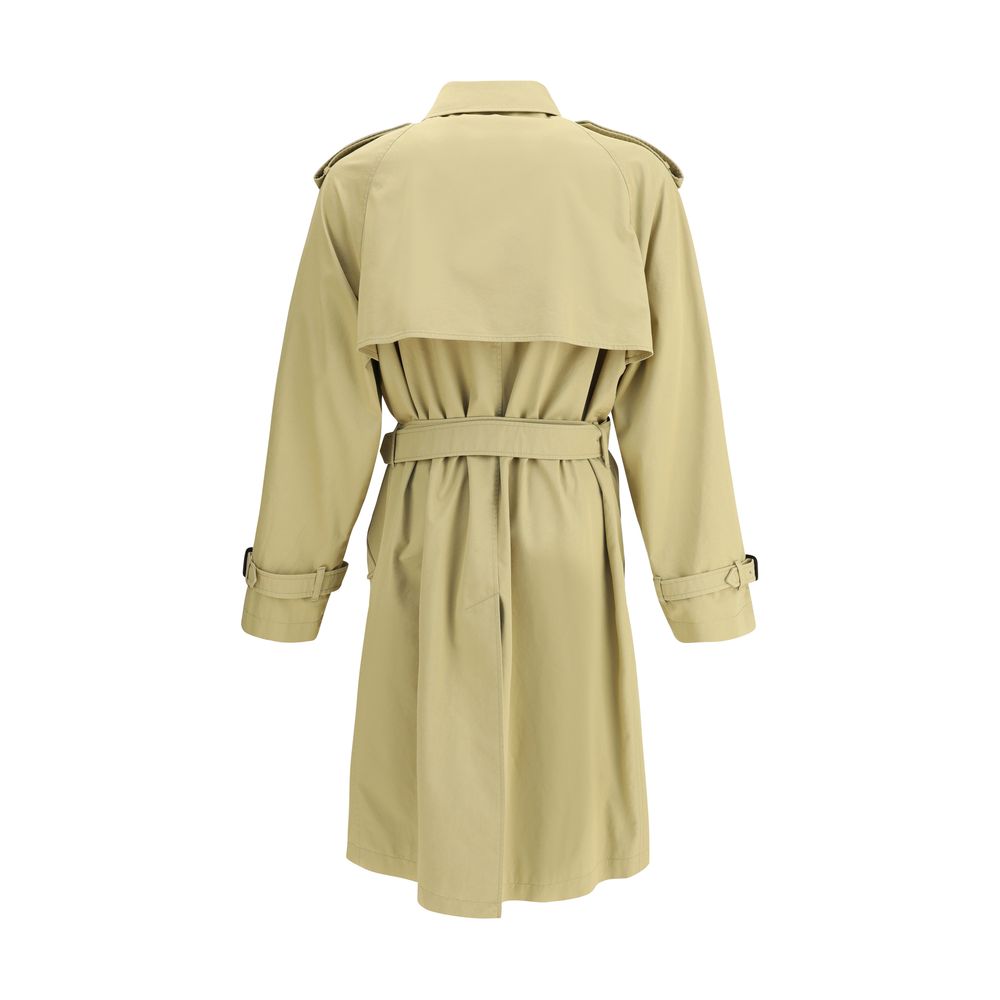 Burberry Beige Cotton Coat Burberry