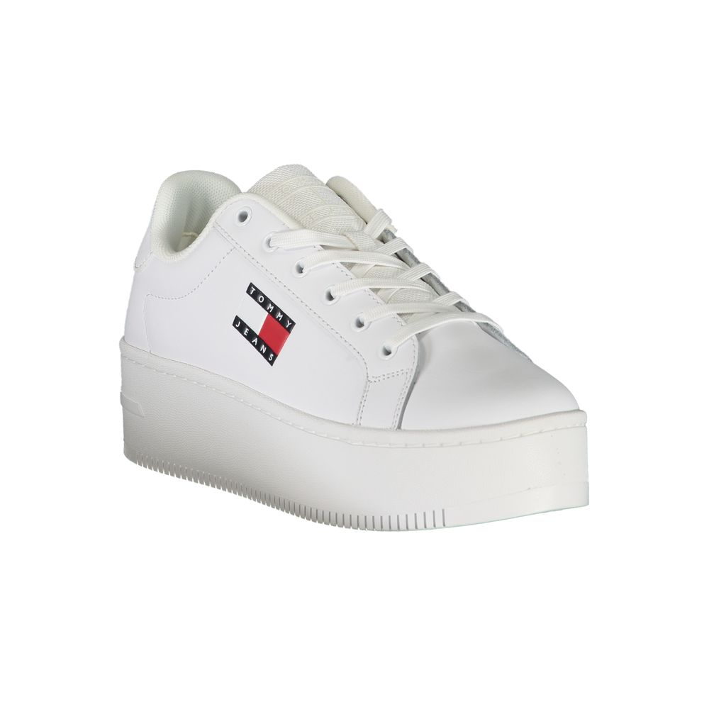 Tommy Hilfiger White Leather Women Sneaker