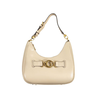 Guess Jeans Beige Polyurethane Women's Shoulder Bag Guess Jeans