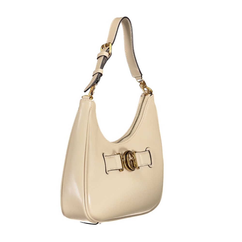 Guess Jeans Beige Polyurethane Women's Shoulder Bag Guess Jeans