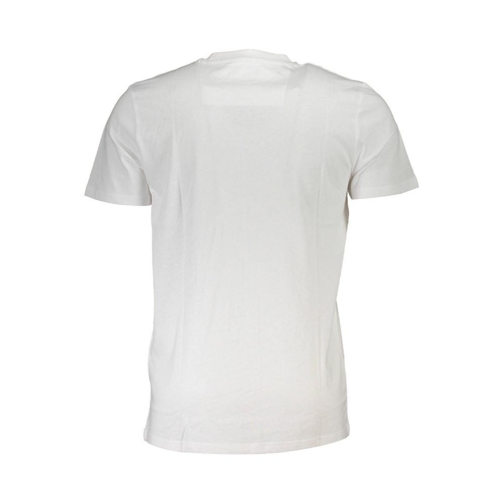 Cavalli Class Bianco Cotton Men T-Shirt