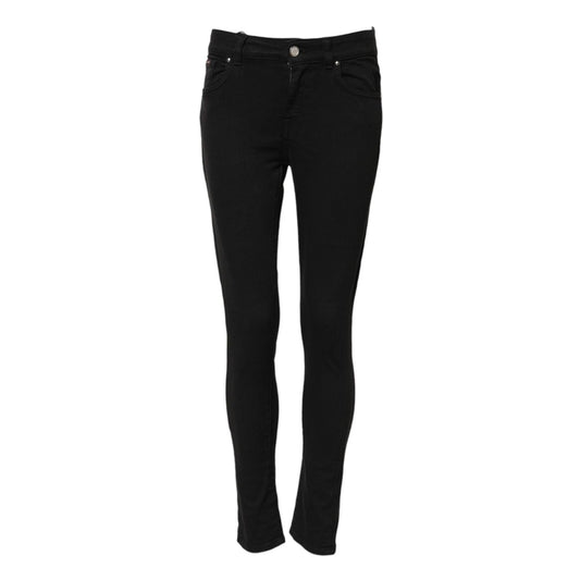Dolce & Gabbana Black Cotton Skinny Mid Waist Denim Jeans 1728,67345645728,Black,Clothing,Dolce & Gabbana,IT38 | XS,Jeans & Pants - Women - Clothing,Jeans Denim - Clothing,Material: 98% Cotton 2% Elastane,New with tags,Skinny Jeans - Jeans Denim - Clothin