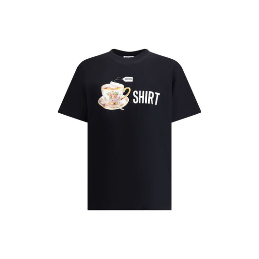 Moschino Black Cotton T-Shirt Moschino