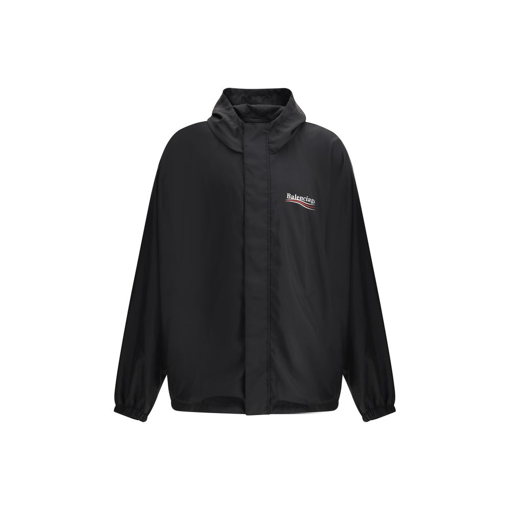 Balenciaga Black Polyester Shell Jacket